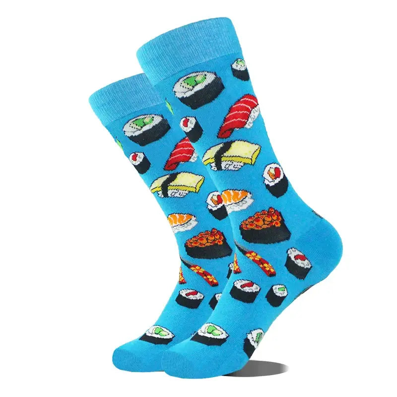 Cotton Happy Funny Socks For Men Women Unisex Crew Socks Alien Planet Shark Dinosaur Novelty Design