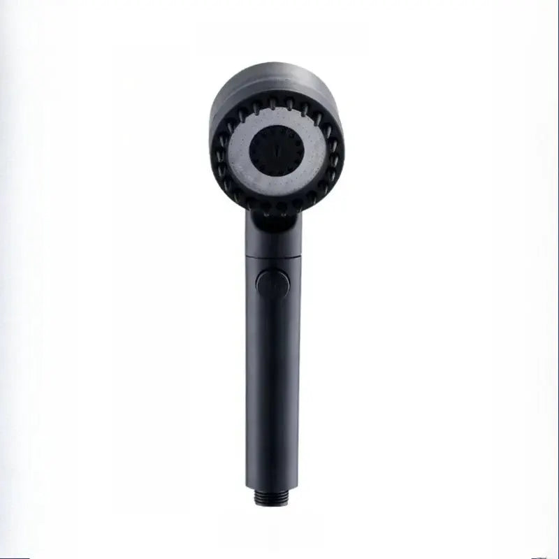 Simples Market handheld shower head with 3 modes, high-pressure filter and massage spray, black