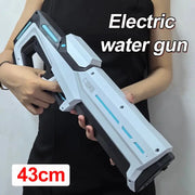 Electric Water Gun For Adults And Teens Automatic Water Suction Blaster With Flashing Lights For Summer Beach Parties