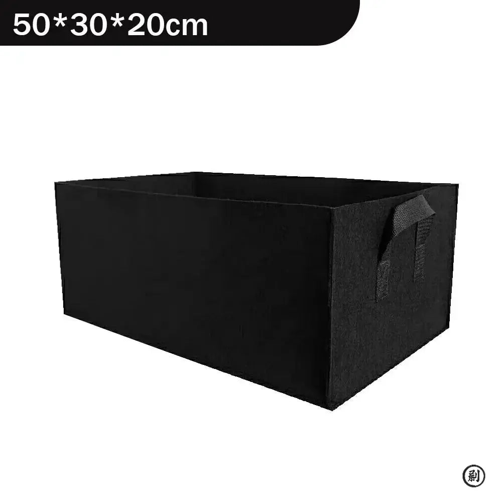 Square Felt Growing Bucket Grow Bag for Vegetables and Plants Non Woven Felt Garden Bag Multi Functional