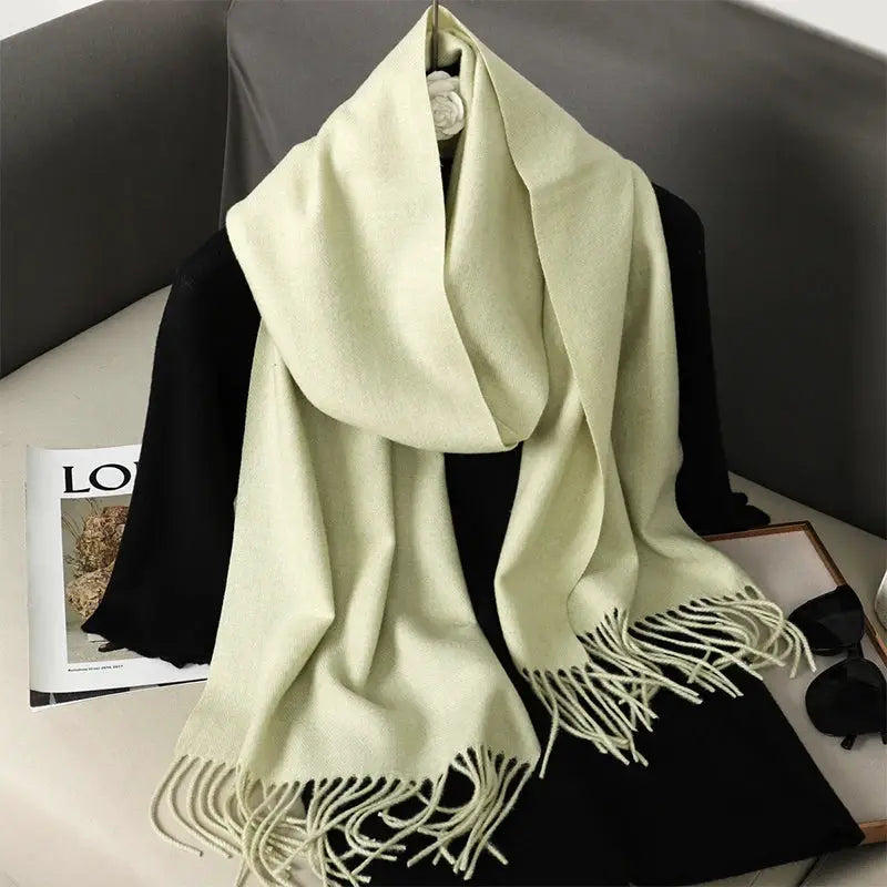Brand 62 Womens Long Cashmere Blend Winter Scarf Hijab Shawl Wrap For Outdoor Warmth