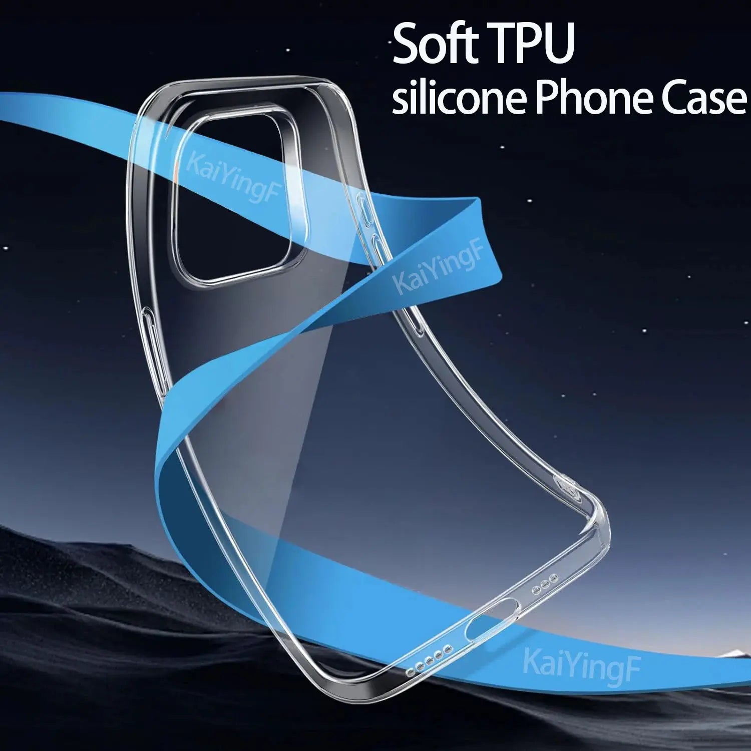 CrystalClear Lux Transparent Case for iPhone 11 12 13 14 Pro Max 15 16 Premium Clear TPU Silicone Back Cover