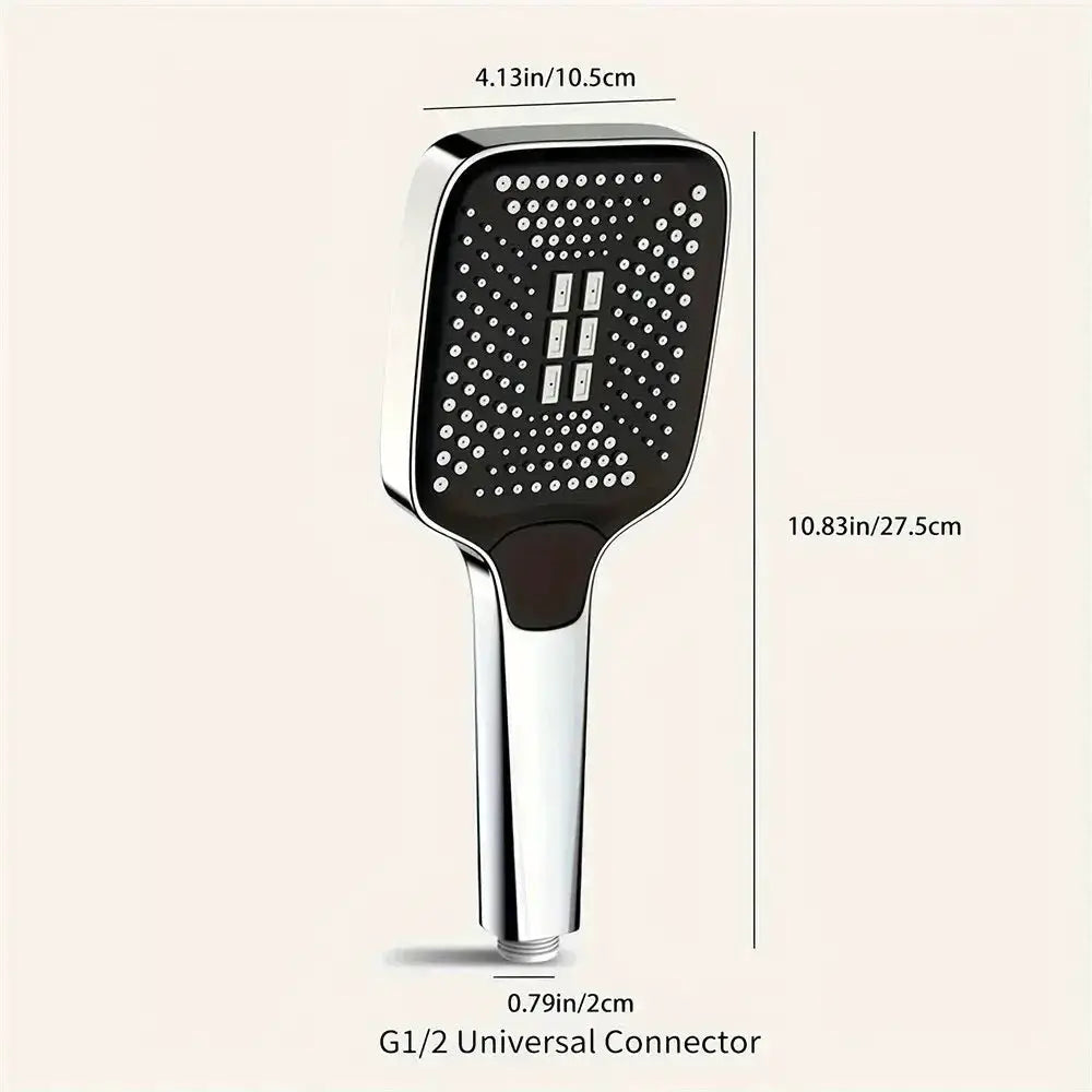 Adjustable Shower Head 3 Modes Rainfall High Pressure Water Saving
