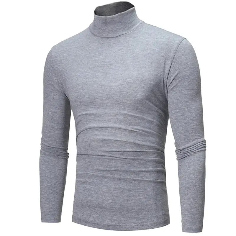 Gaoke Mens High Neck Thermal Shirt Slim Fit Base Layer Long Sleeve Tee For Winter And Autumn