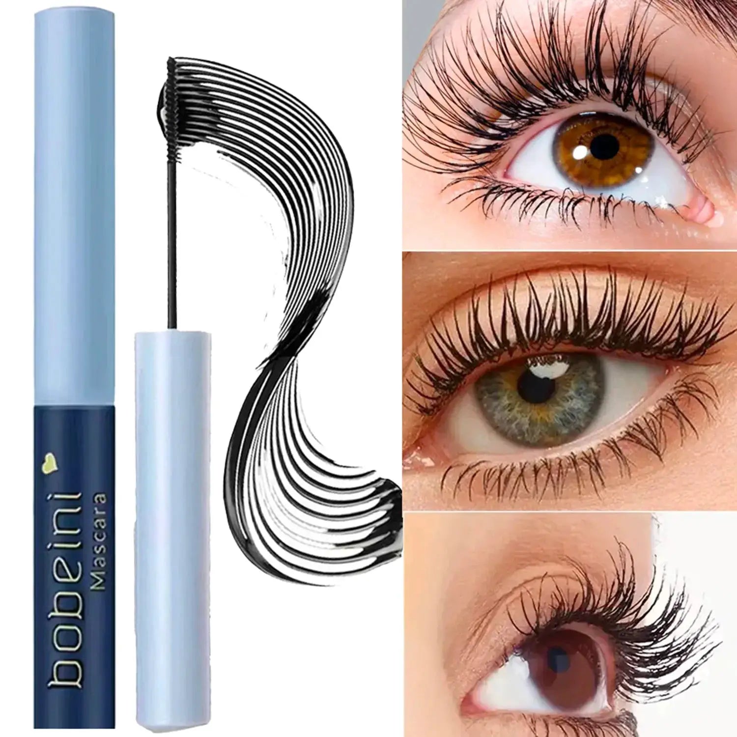 Silk Fiber Curling Mascara With Ultra Fine Brush For Precision Lengthening And Volumizing Waterproof Smudge Proof