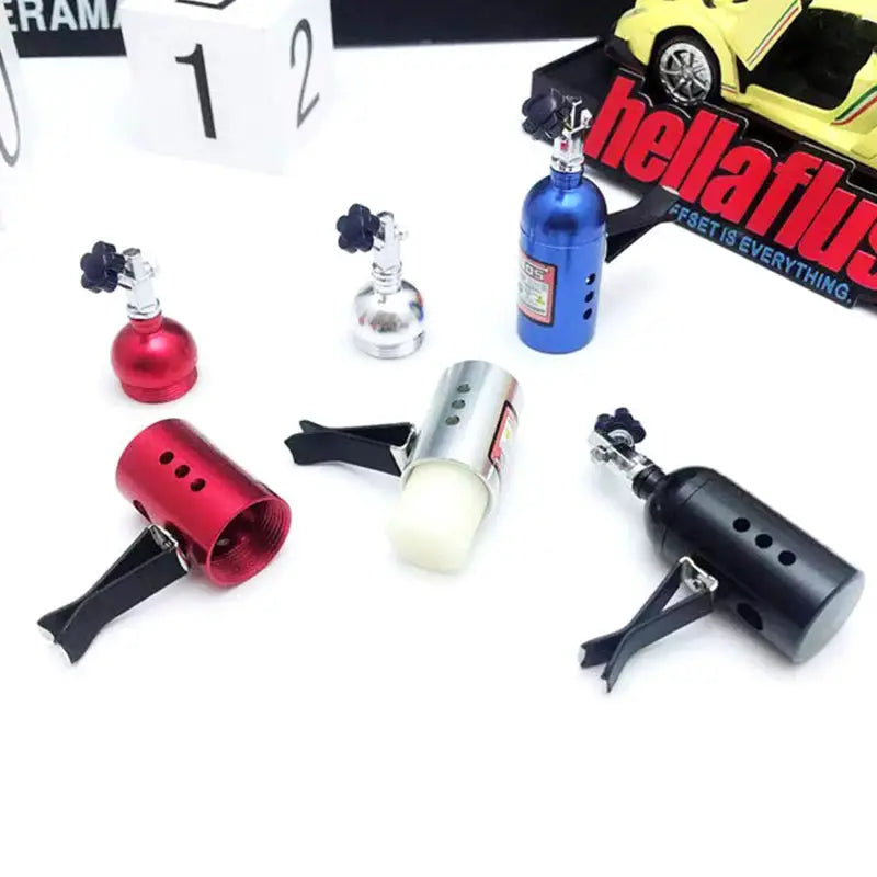 NOS Nitrogen Bottle Car Air Freshener Lemon Scent Vent Clip Aroma Decor Accessory