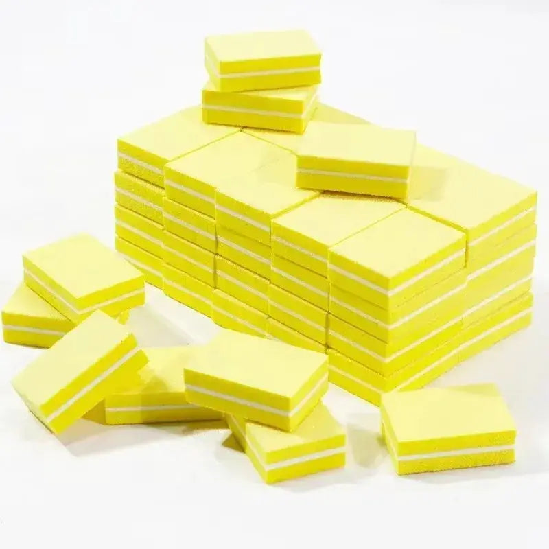10 To 100 Pcs Mini Buffing Sanding Files Block For Manicure Pedicure Nail Art Buffer Polish Tools
