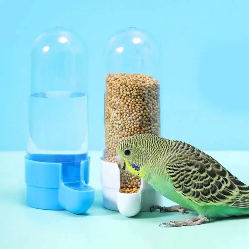 Hanging Pet Feeder And Water Dispenser For Birds Parrots Durable Non Toxic PP Plastic Cage Accessory