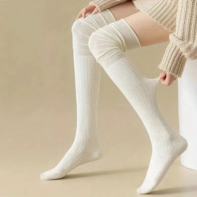 ComfyStep Women Knee High Socks Breathable High Elasticity All Season Casual Wear For Long Boots