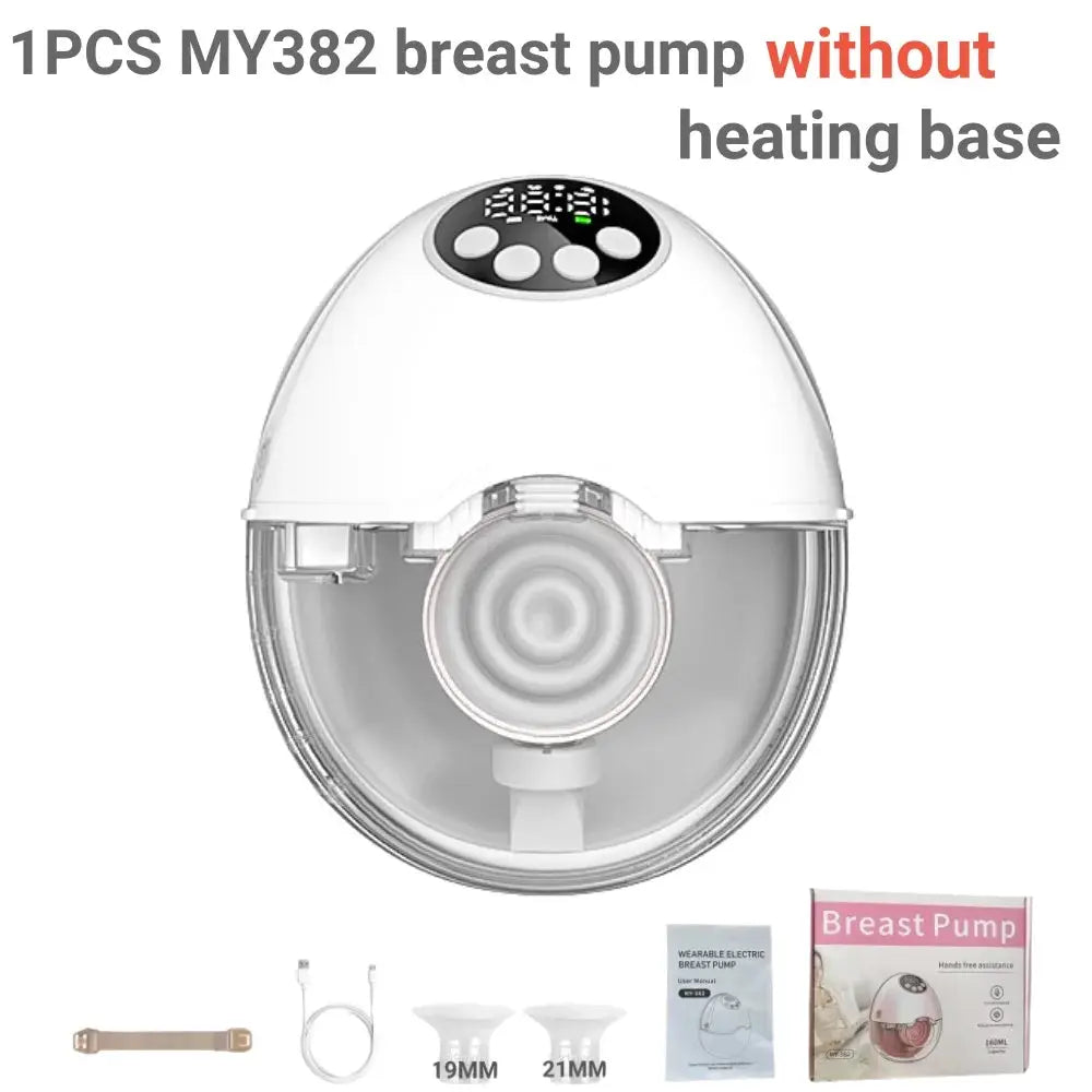 Wearable Electric Breast Pump Handsfree BPA Free With Heating And UV Sterilize Lid Optional Wireless Upgrade