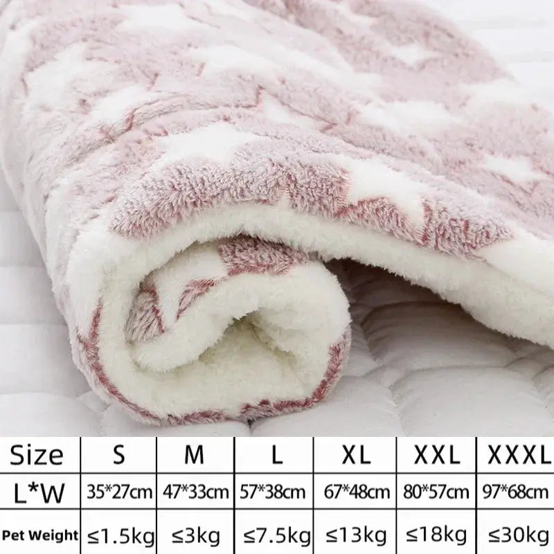 Thick Flannel Pet Mat Bed For Dogs And Cats Soft Sleeping Mat Blanket For Puppies And Kittens