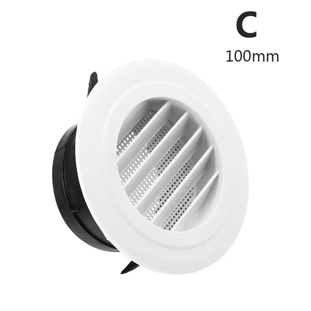 Round Ducting Ventilation Cover 100mm 150mm Air Vent Grille Extract Valve For Air Circulation Vents