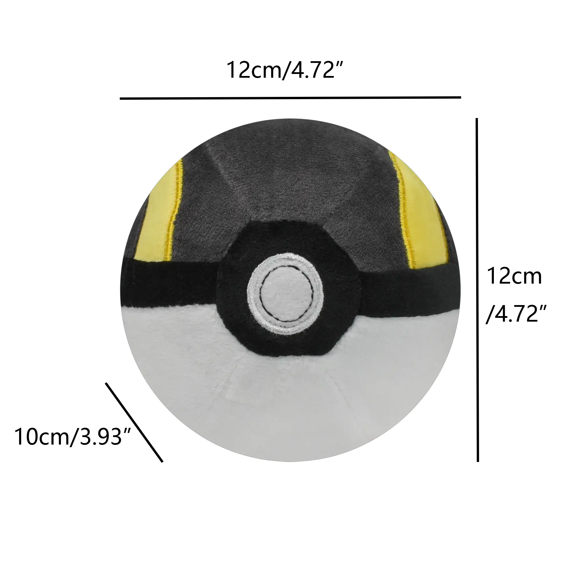 Poké Ball Plush Toys Set Master Ball Great Ball Ultra Ball Soft Stuffed Animals For Backpack Pendant Decoration
