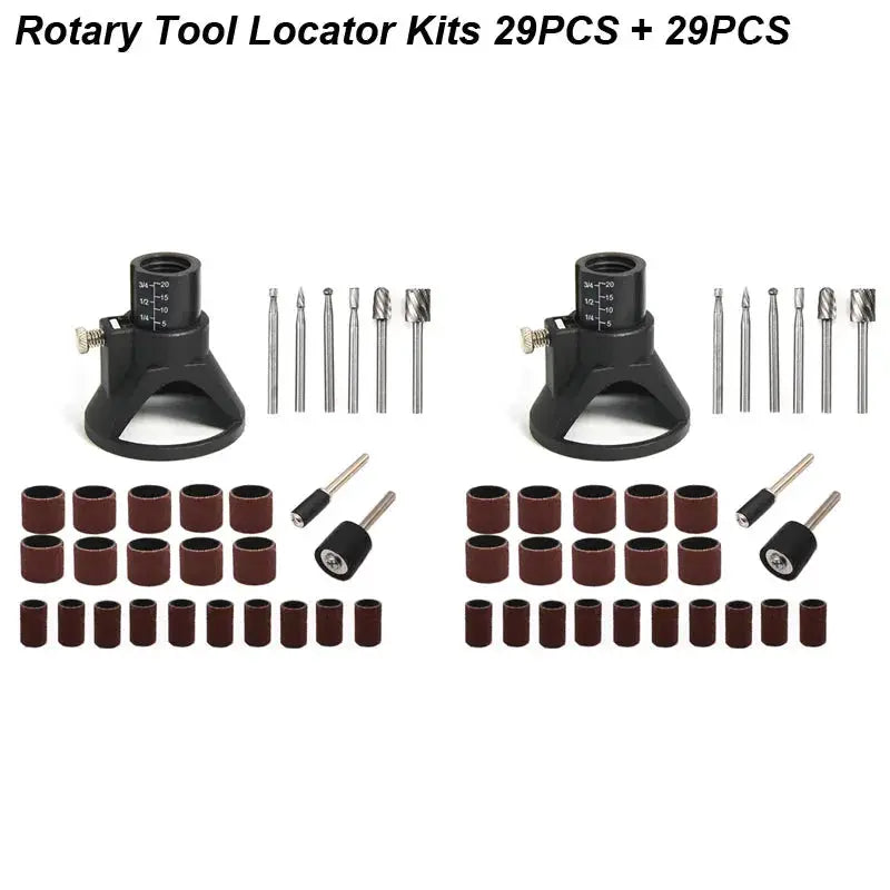 Rotary Router Milling Cutter Guide Attachment And Drill Bit Set For Dremel Wood Carving And Precise Milling