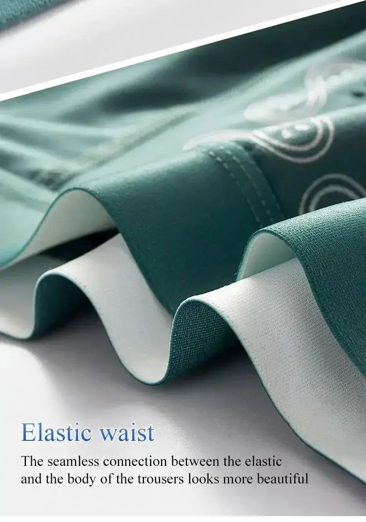 Men’s boxer shorts with elastic mid-waist, Simples Market black breathable underwear