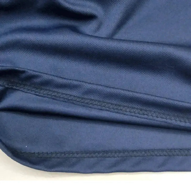Men's football running shorts, navy blue, quick-drying double-layer breathable fabric.