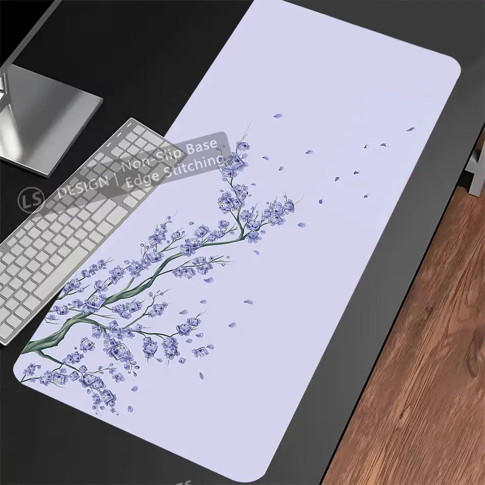 Japan Sakura Gaming Mouse Pad XXL Extra Large Cherry Blossom Design For Laptops Desks Office Keyboard