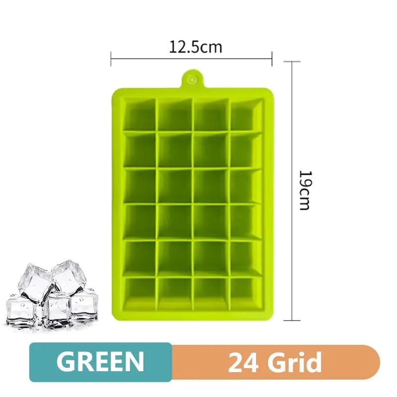 4 6 8 15 Grid Silicone Ice Tray Mold Large Food Grade Ice Cube Tray Square DIY Ice Maker