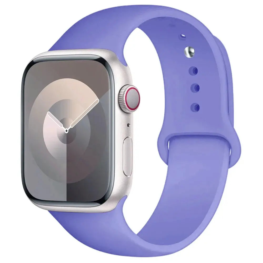 Simples Market silicone Apple Watch band, purple, for 38–49mm models (Series 3–9, SE, Ultra 2)