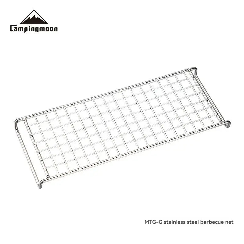 Campingmoon MTG-G stainless steel barbecue net, small lightweight grill rack