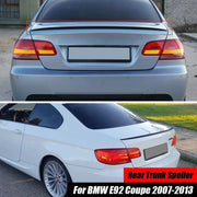 BMW E92 3-Series coupe rear trunk spoiler lip in black, M3 style by Simples Market