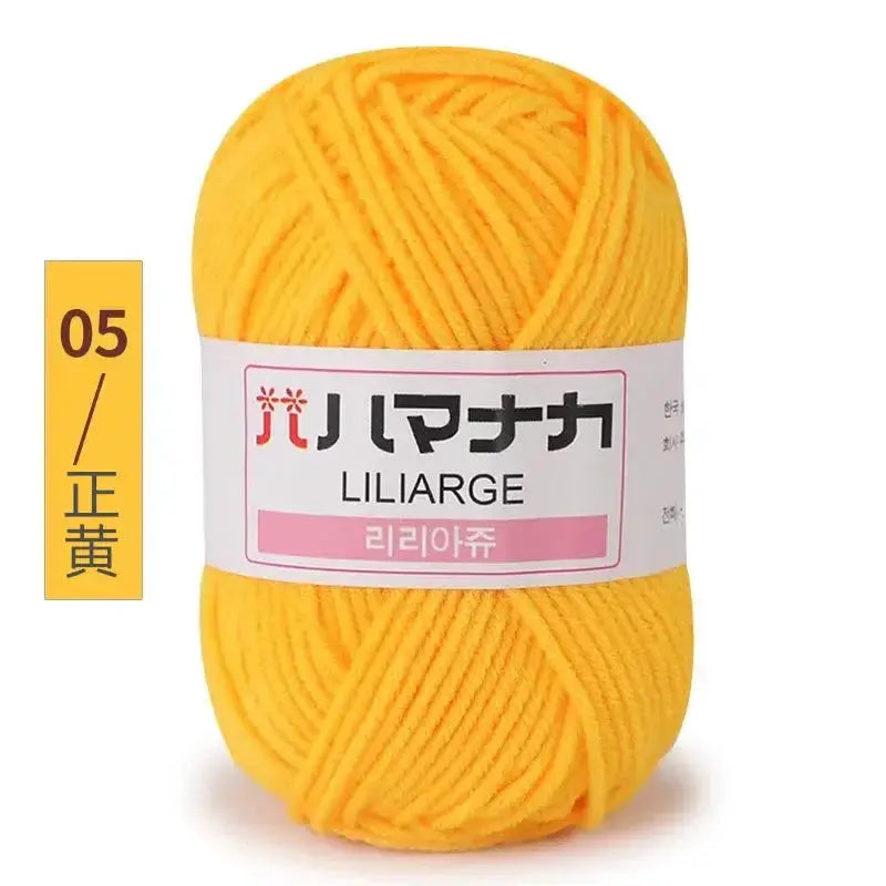 Milk Sweet Soft Cotton Baby Yarn Bamboo Blend Velvet Thick Wool For Hand Knitting And Crochet DIY Sweaters