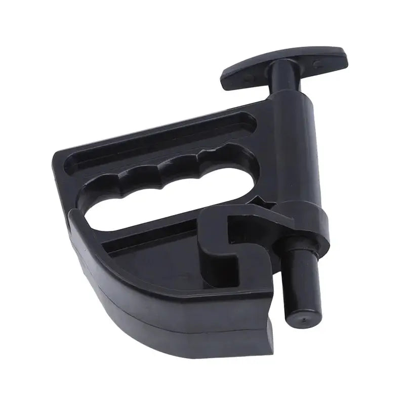 Bead clamp tire tool for wheel mounting, black plastic, heavy-duty tire changer accessory.