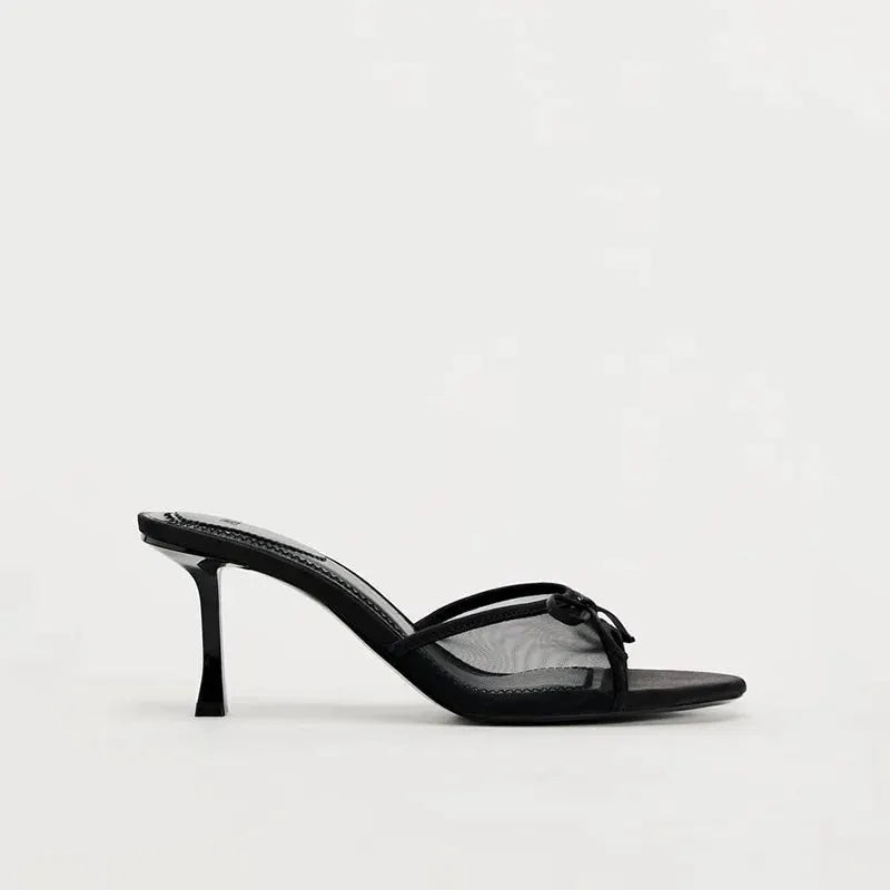 2024 Women Luxury High Heel Sandals For Summer Versatile Simple Slim Heels Elegant Sandals
