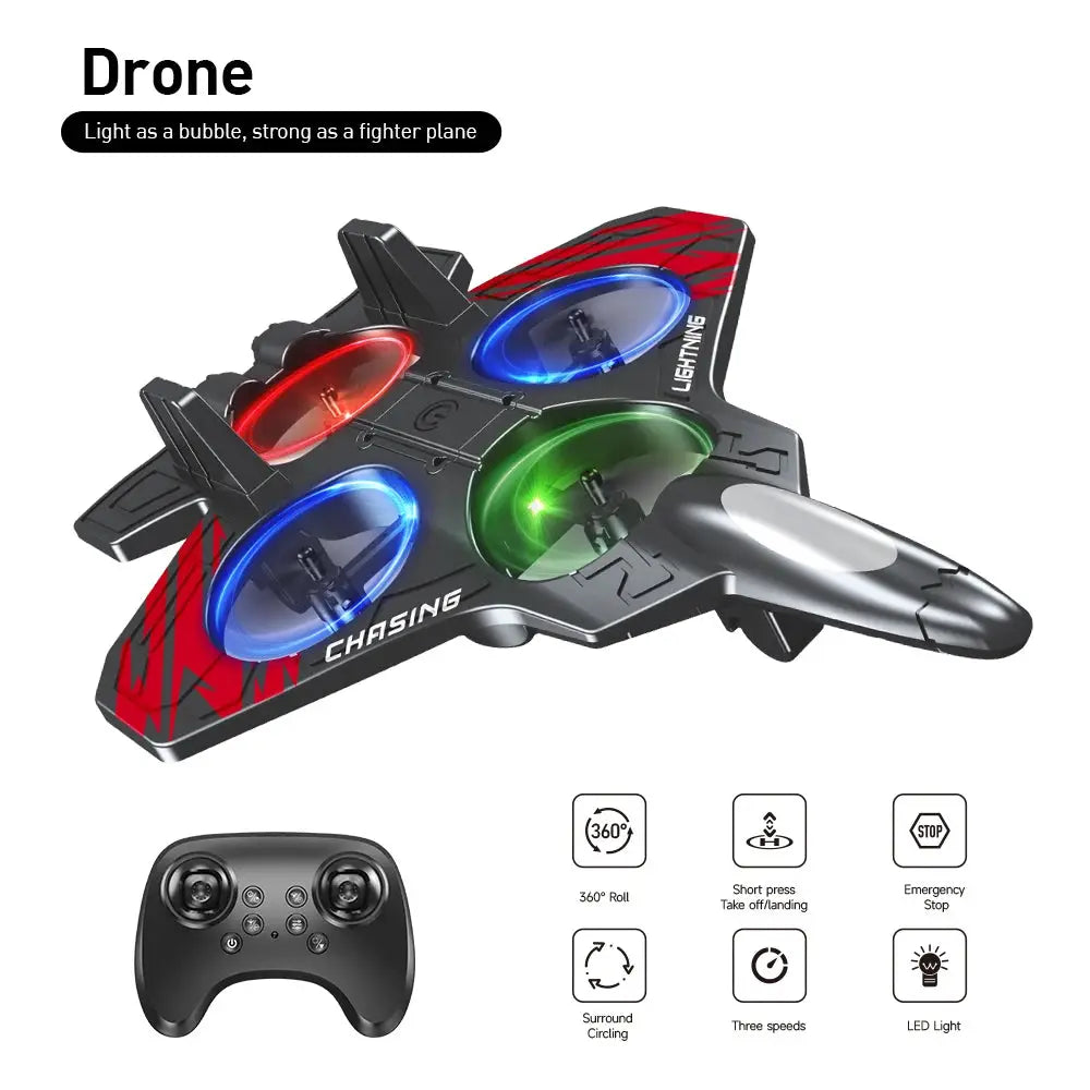 E72 High foam stunt drone with LED lights and remote control