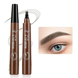 NovaBeauty Four Pronged Eyebrow Pencil All Day Waterproof Smudge Proof Brow Definition