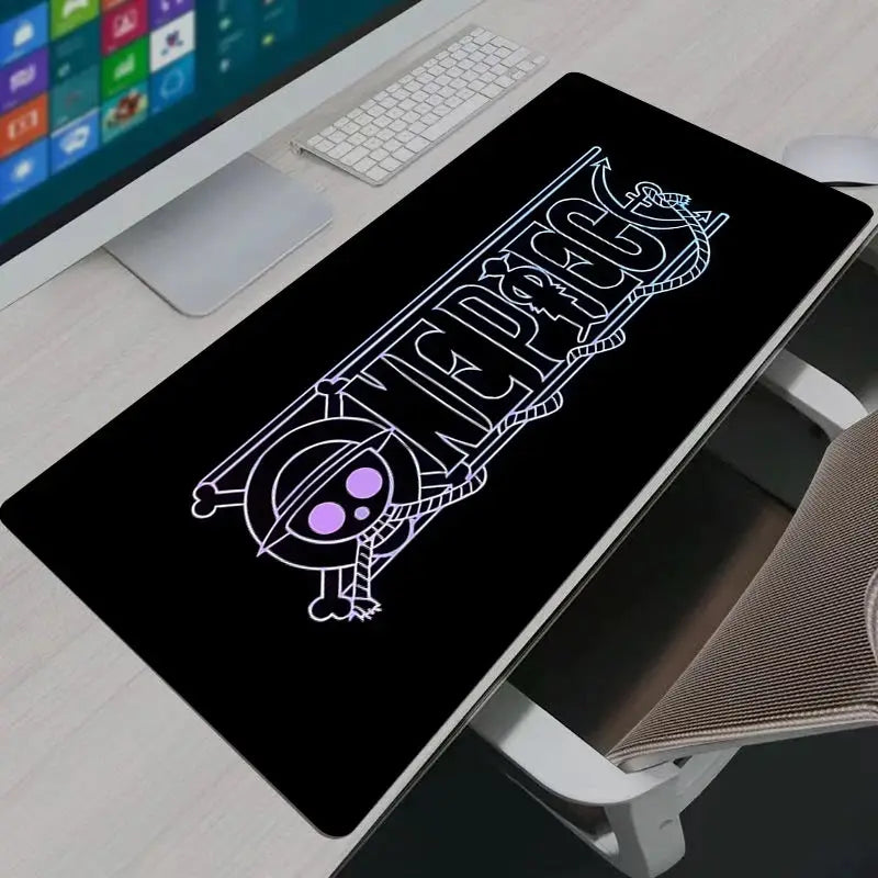 One Piece Logo Large Gaming Mouse Pad Desk Mat For Computer Laptop Keyboard Anime Decor