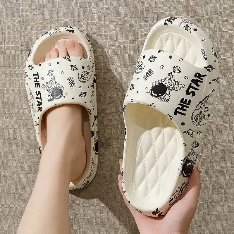 Unisex EVA Slippers Non Slip Indoor Outdoor Summer Footwear With Thick Platform Comfort