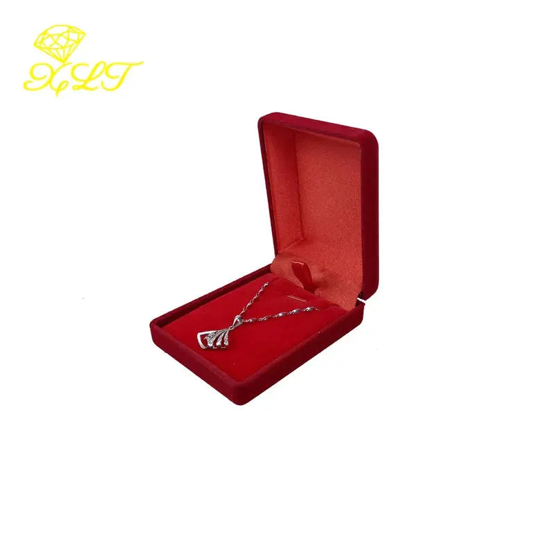 Velvet Jewelry Box For Pendant Display And Necklace Storage Gift Box Carrying Case Ideal For Jewelry Presentation