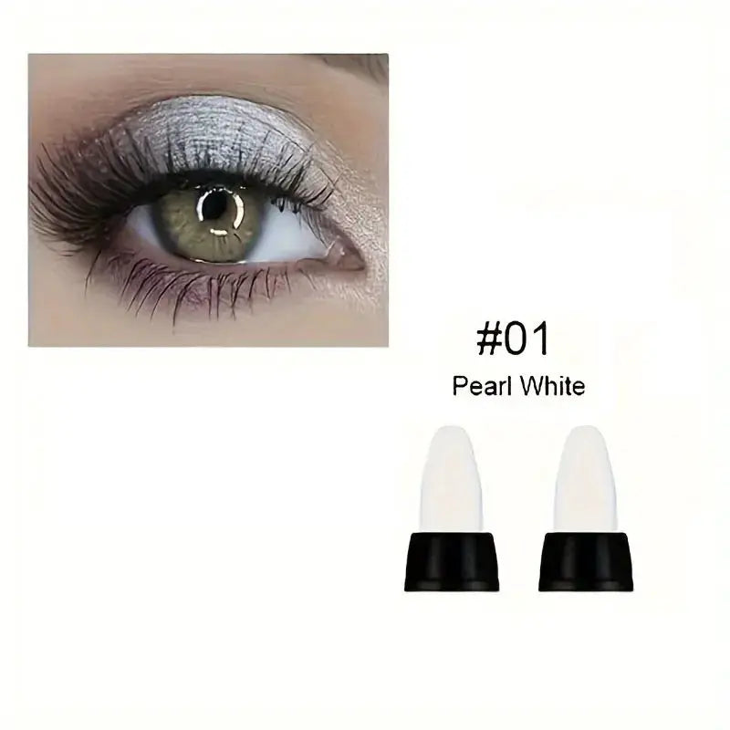 LustreLux 16 Colors Pearlescent Eyeliner Set Waterproof Long Lasting Glitter Eye Makeup