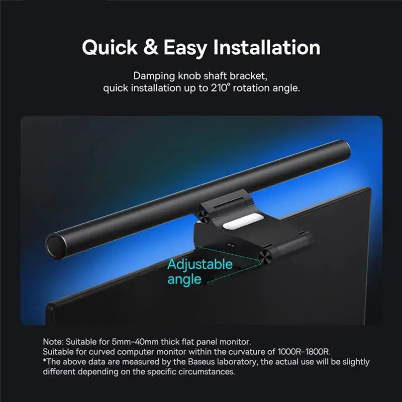 Baseus Screen Light Desk Lamp USB Hanging Light For LCD Monitor And Laptop With Adjustable Color Temperature