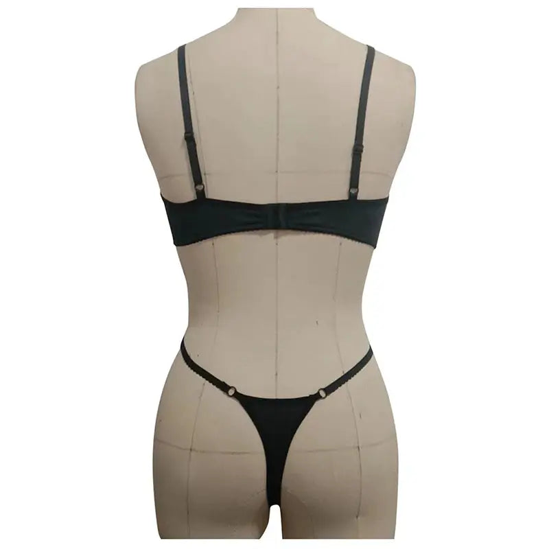 LuxeLace See Through Lace Bodysuit And Babydoll Set Wire Free Plunge Bra For Alluring Comfort