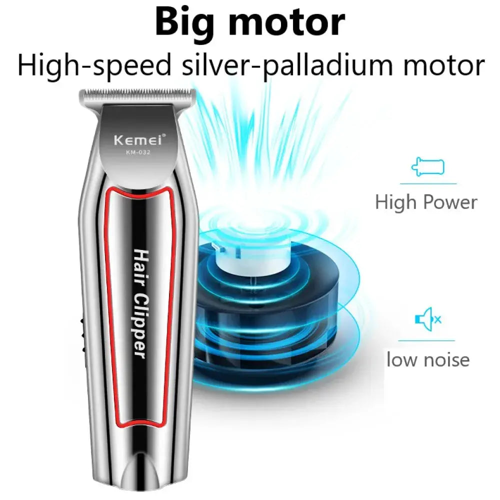 Kemei KM 032 Professional Hair Trimmer With Stainless Steel Blades And Long Lasting Rotary Motor