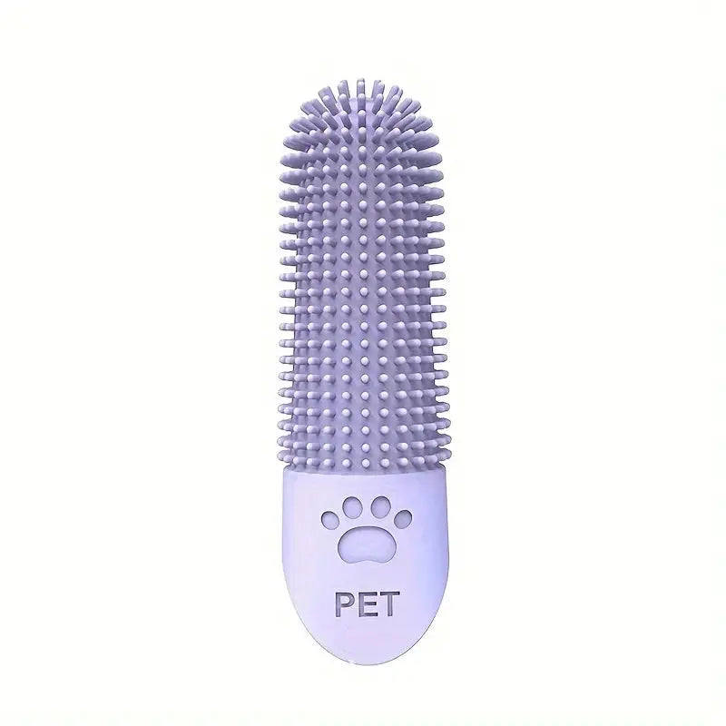 Soft Silicone Finger Dog Toothbrush 360 Degree Design for Dogs and Cats Durable Pet Finger Brush All Breeds