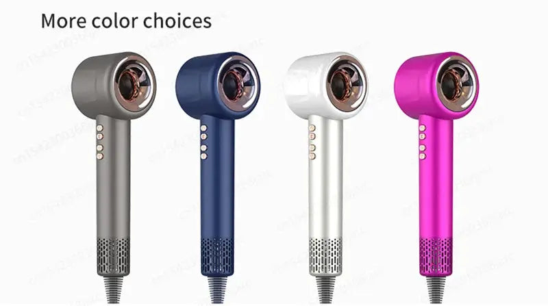 Super Hair Dryer 220V leafless negative ion tool by Simples Market, 4 color variants