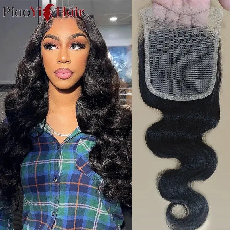Two-piece body wave Brazilian hair set with 13x6/13x4 HD lace frontal and 2x6 closure by Simples Market