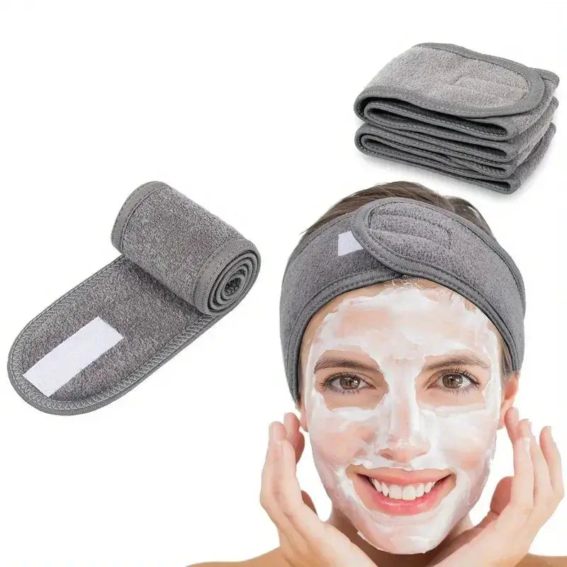 Womens Adjustable Wide Headband For Yoga Sports Spa Makeup Skincare