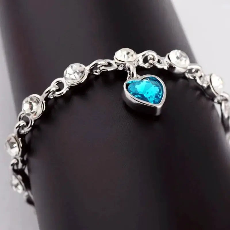 Korean Style Crystal Love Bracelet For Women High Quality Romantic Jewelry Gift Ready