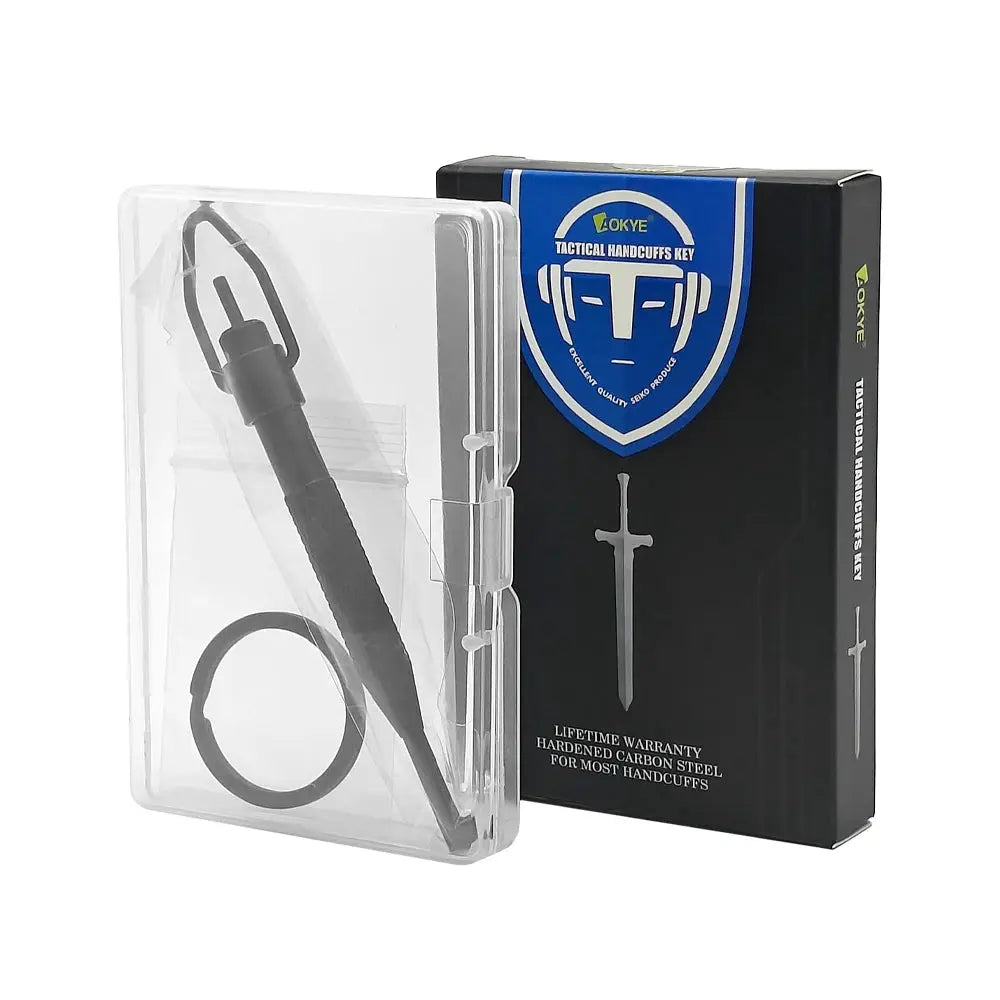 AK 01B Rotating Handcuff Key Stainless Steel And Aluminum Alloy With Key Ring Fits All Standard Series Police Handcuffs