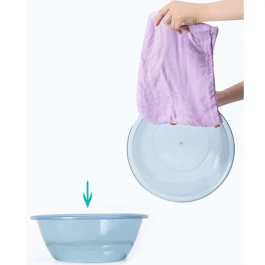 10Pcs Quick Dry Hair Towels Microfiber Absorbent Spa Sauna Bath Set With Buckle Design For Hair Care