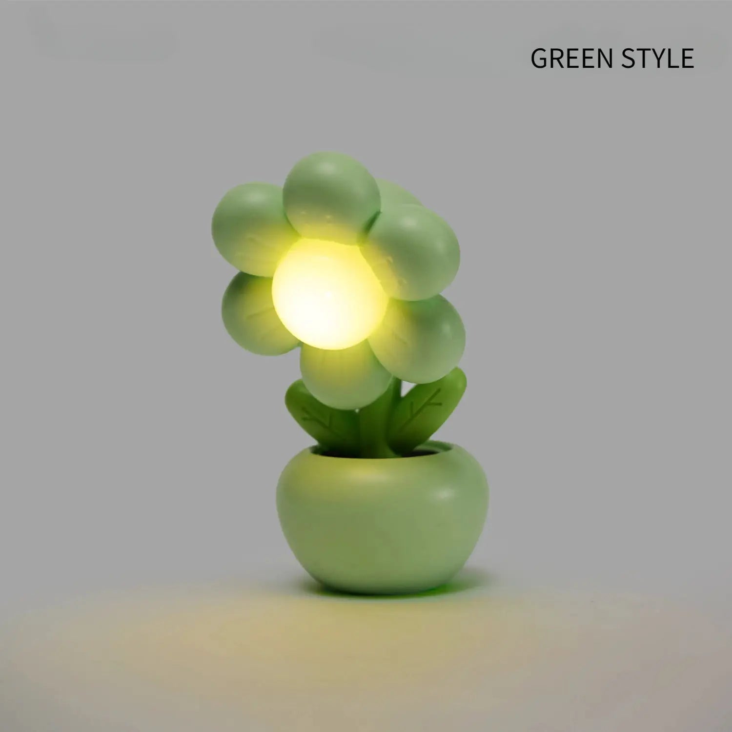 FloraGlow Mini LED Floral Potted Night Light Soft Glowing Flower For Cozy Bedroom And Desk Ambience