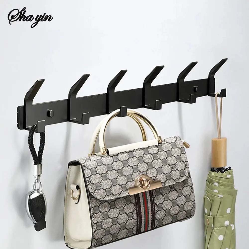 Easy Installation Door Hook Coat Rack Strong Metal For Clothes Hats And Bags Space Saving Design For Bedroom