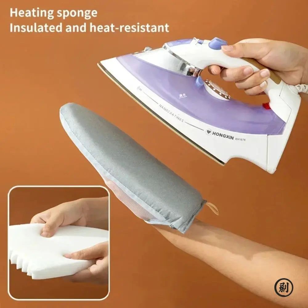 Fabric Handheld Ironing Board Glove Insulated For Safe Pressing Of Sleeves And Collars