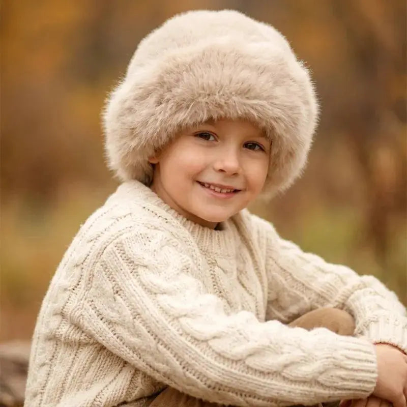 AuroraCo Womens Mongolian Style Furry Hat Korean Inspired Thickened Winter Warmth And Flattering Fit