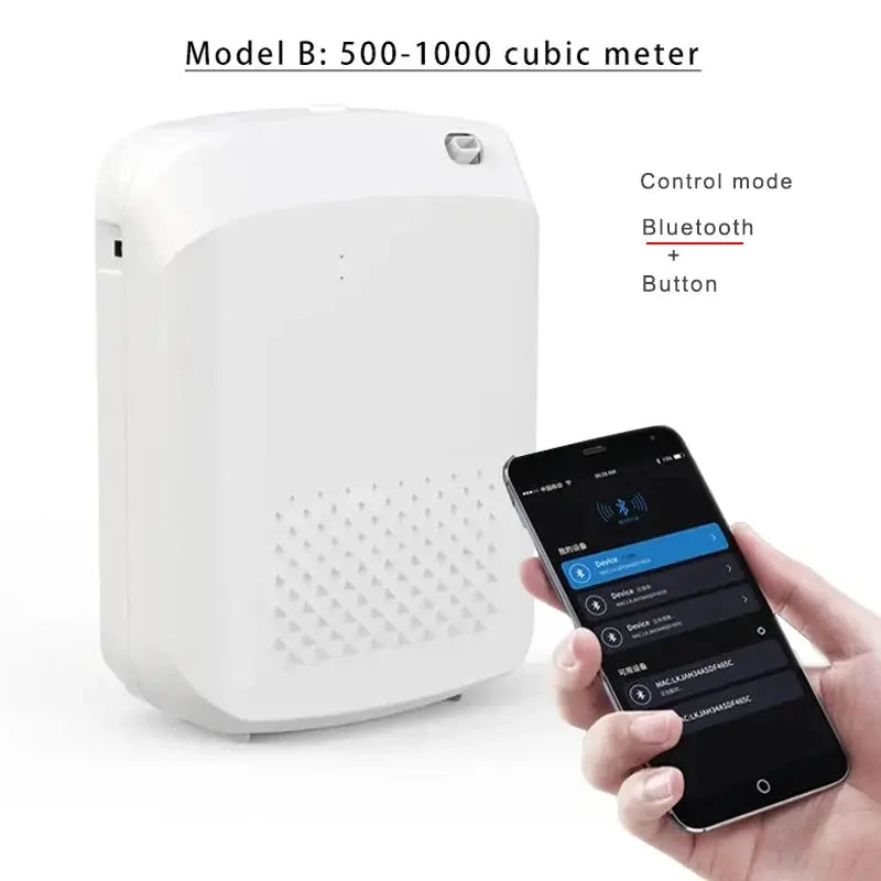 Wall Mounted Room Fragrance Diffuser With Bluetooth And Built In Fan For Essential Oils In Home And Hotel