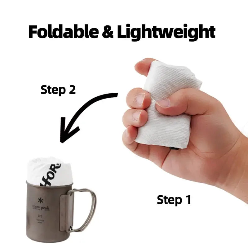 HODR GEAR Tyvek insulated food pouch, ultralight white camping accessory